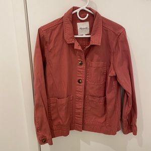 Madewell pink cargo jacket